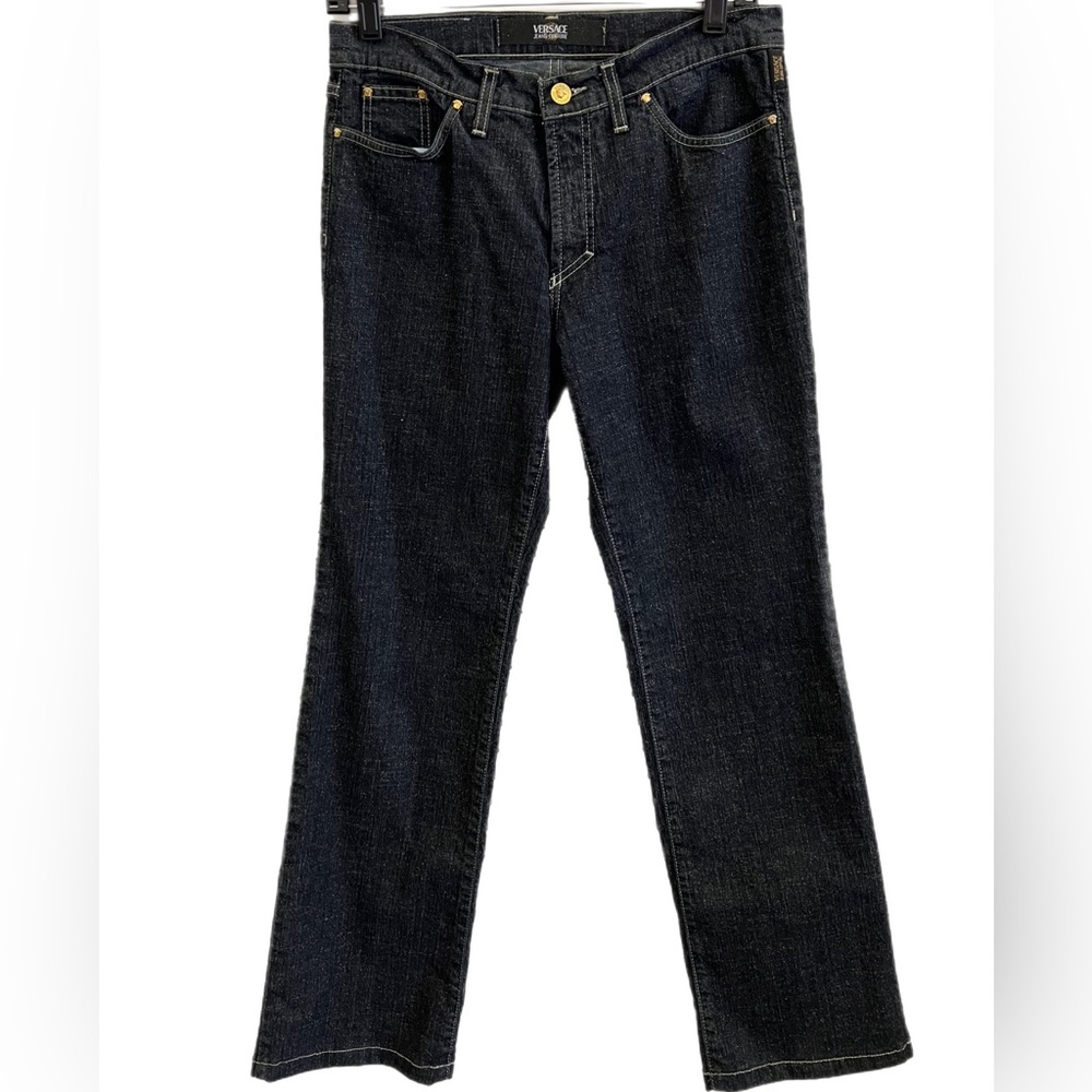 Versace Jeans Couture Gold Glitter Denim.